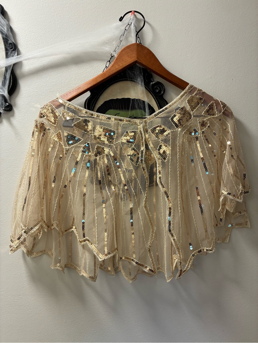 Sparkly gold coverup